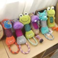 Dog Toy Animals Shape Bite Resistant Squeaky Toys Corduroy Dog Toys for Small Large Dogs Puppy Pets Training Accessories